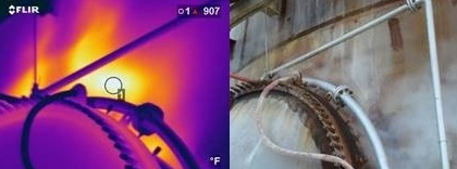Mech 12 A picture of an electrical wire and a photo of the same hose.